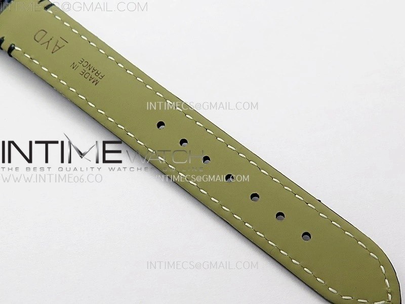 Tank Francaise Ladies 21.2mm SS 8848F 1:1 Best Edition Silver Dial on Black Leather Strap Ronda Quartz V2